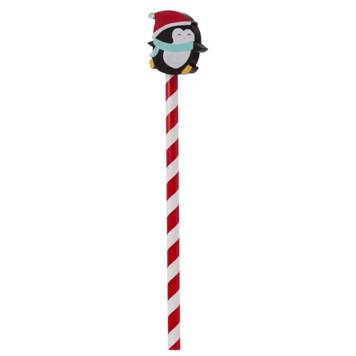 Puckator Christmas Characters Pencil with Eraser Topper