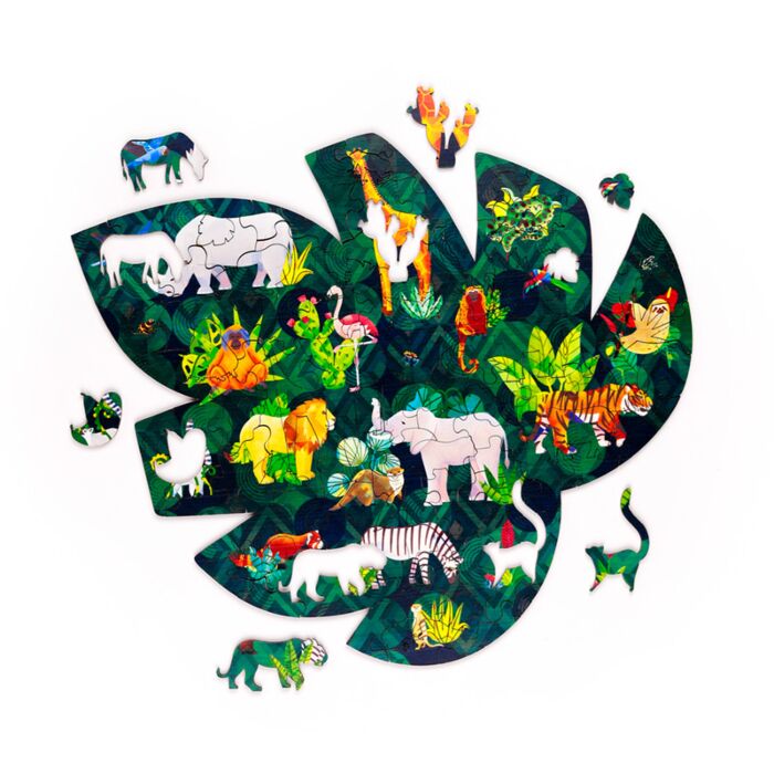 Puckator Animal Kingdom 130pc Shaped Jigsaw Puzzle
