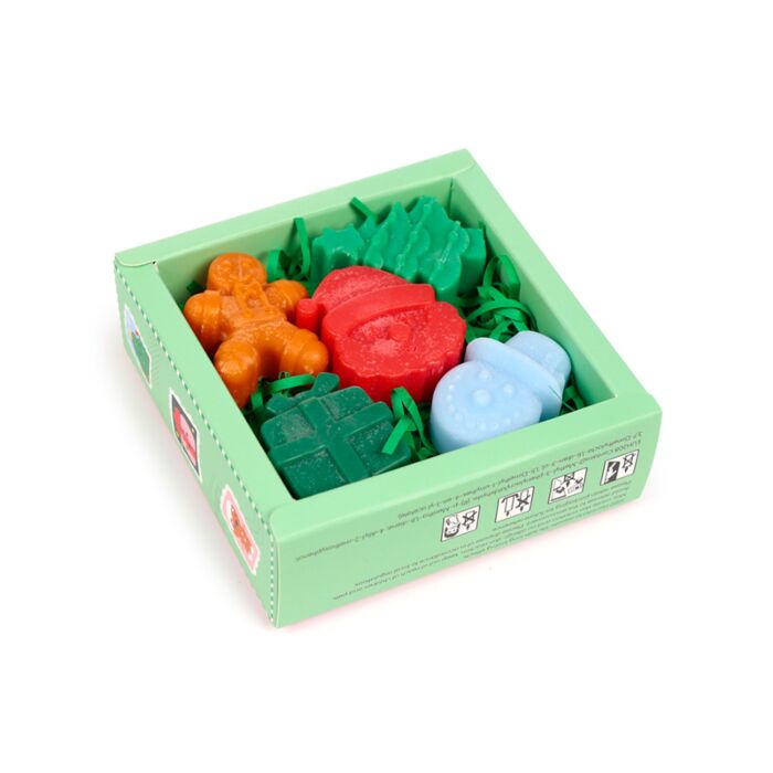 Puckator Cosy Christmas Jingle Bunch Set of 5 Shaped Wax Melts