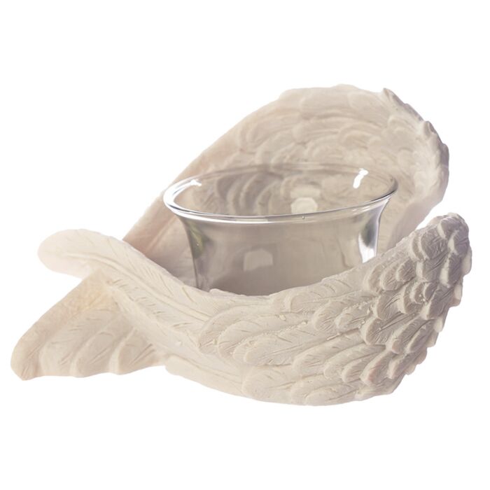 Puckator Angel's Wings Tea Light & Votive Candle Holder
