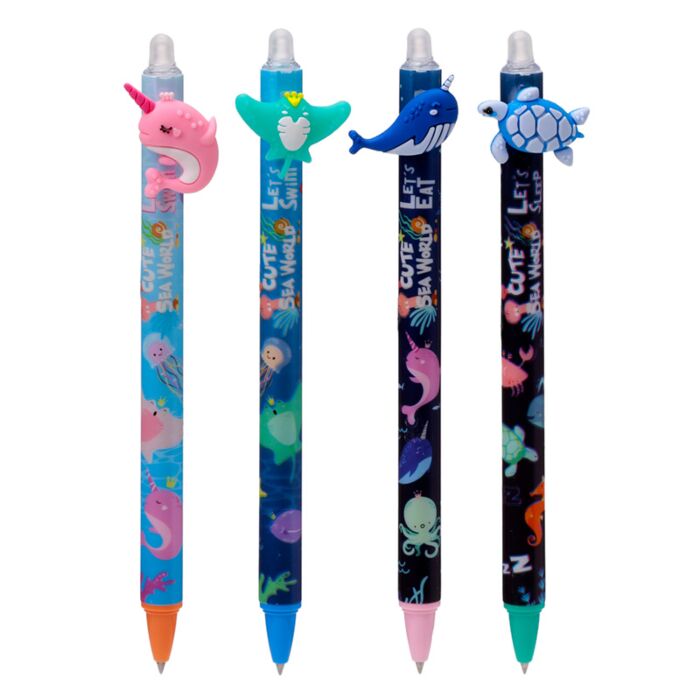 Puckator Inkredible Erasable Pen with PVC Sealife Topper