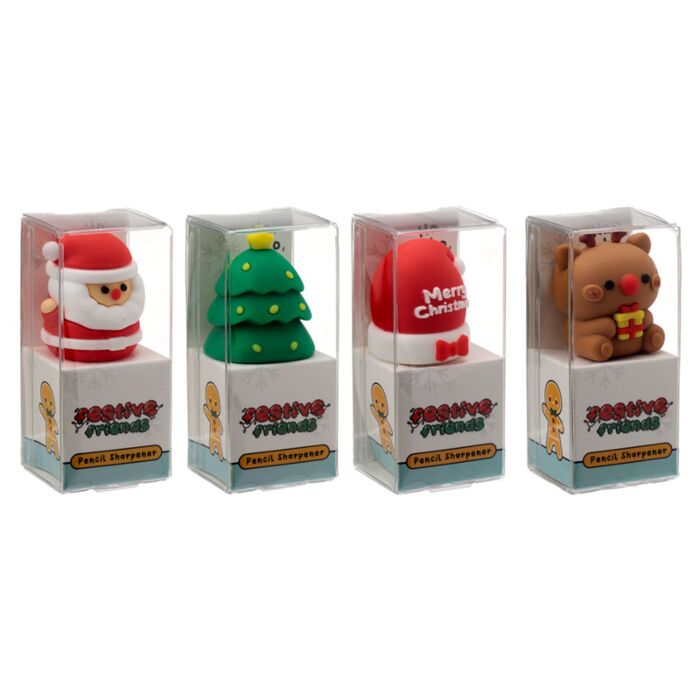 Puckator Christmas Festive Friends Pencil Sharpener