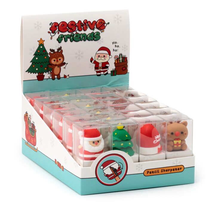 Puckator Christmas Festive Friends Pencil Sharpener