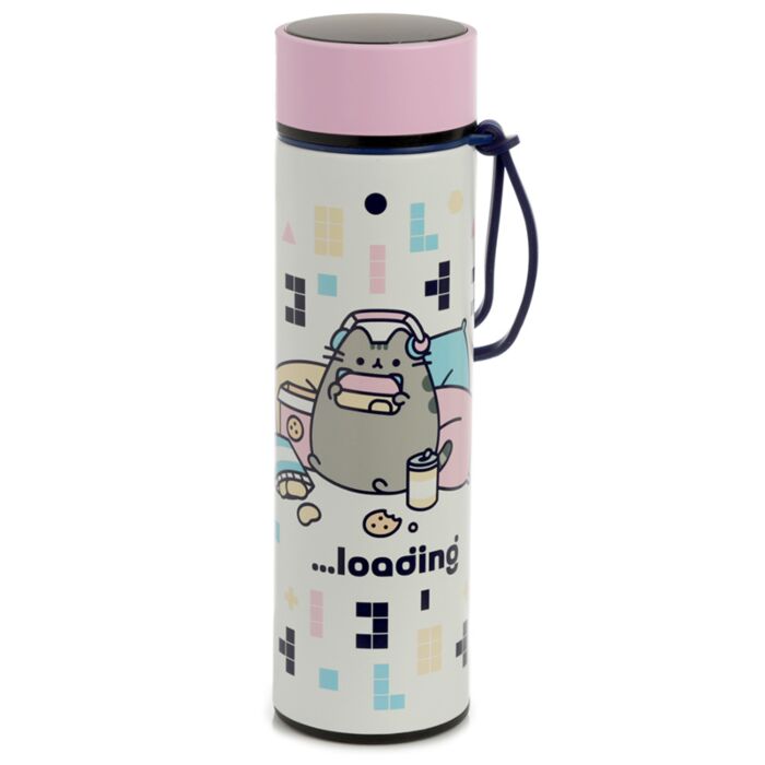 Puckator Pusheen Cat Gaming Hot & Cold Digital Thermometer Bottle