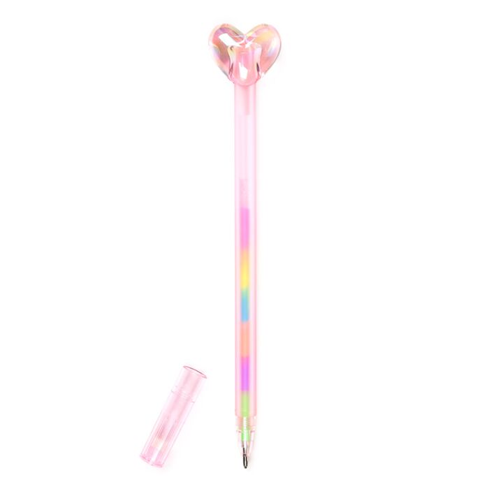 Puckator Amore Heart Rainbow Ink Pen