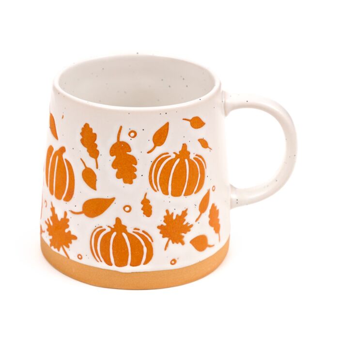 Puckator Pumpkin Tapered Stoneware Mug