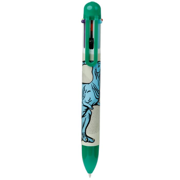 Puckator Dinosauria Multi Colour Pen (6 Colours)