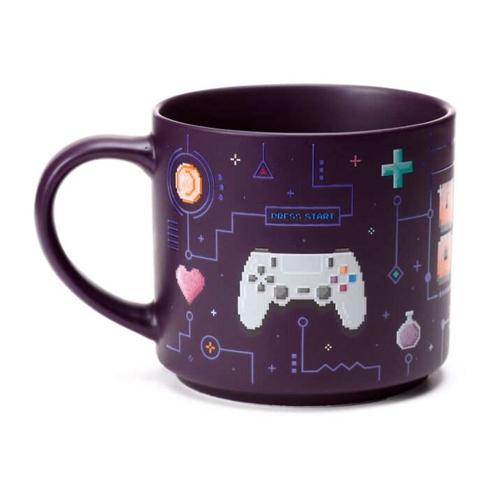 Puckator Game Over Large Porcelain Mug