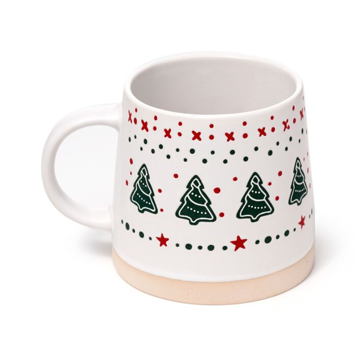 Puckator Christmas Tree Stoneware Mug