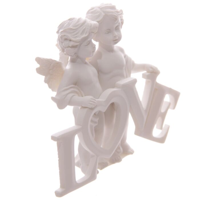 Puckator Cherubs Pair Holding LOVE Letters