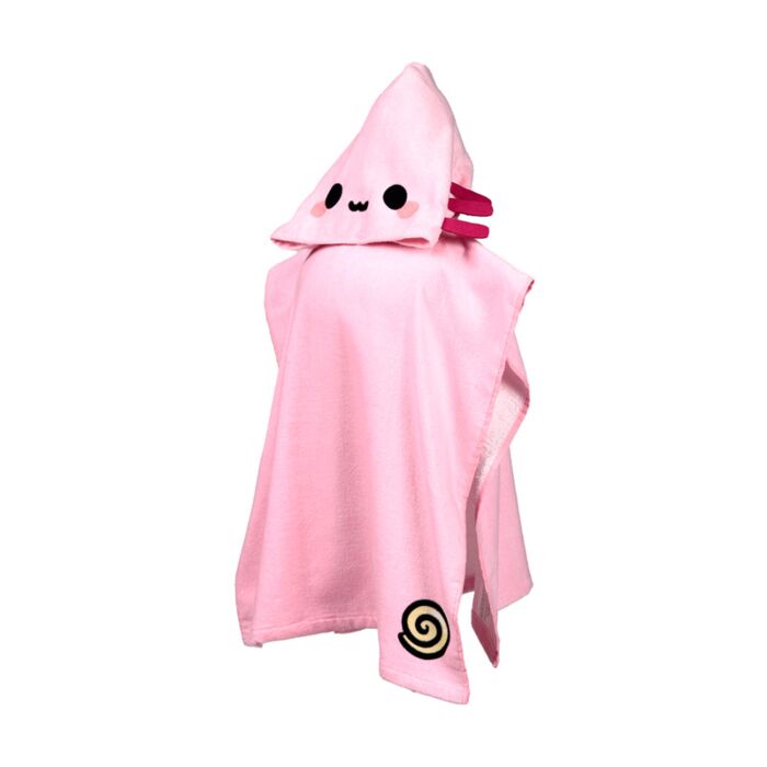 Puckator Maddie the Axolotl Adoramals Kids Hooded Towel