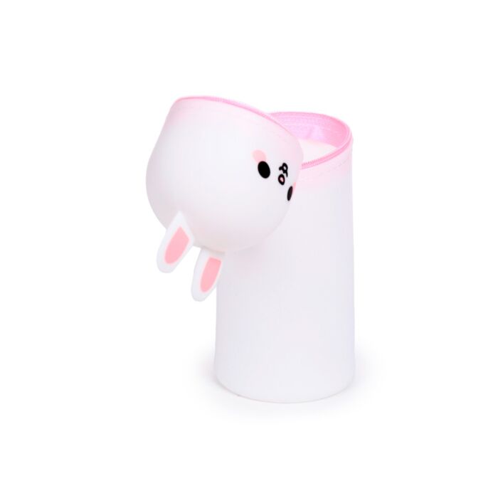 Puckator Adoramals Frances the Rabbit Silicone Upright Pencil Case