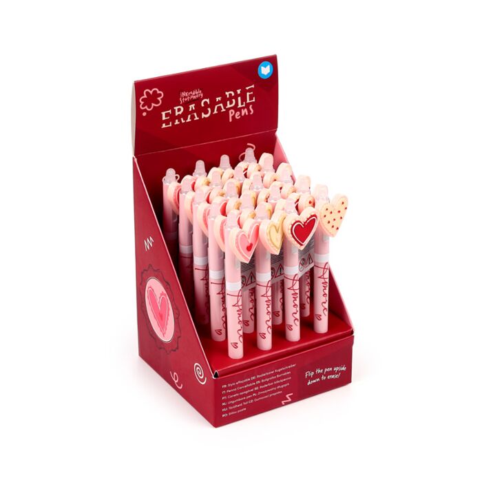 Puckator Inkredible Erasable Pen with Amore Heart Topper