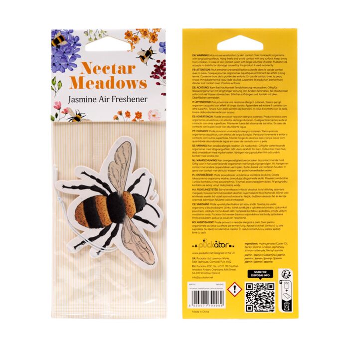 Puckator Jasmine Nectar Meadows Bee Air Freshener