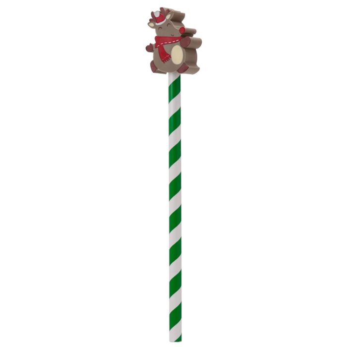 Puckator Christmas Characters Pencil with Eraser Topper