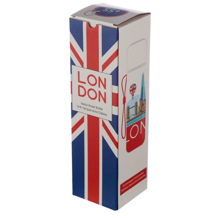 Puckator London Icons Hot & Cold Digital Thermometer Bottle