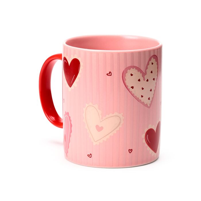 Puckator Amore Hearts Porcelain Mug