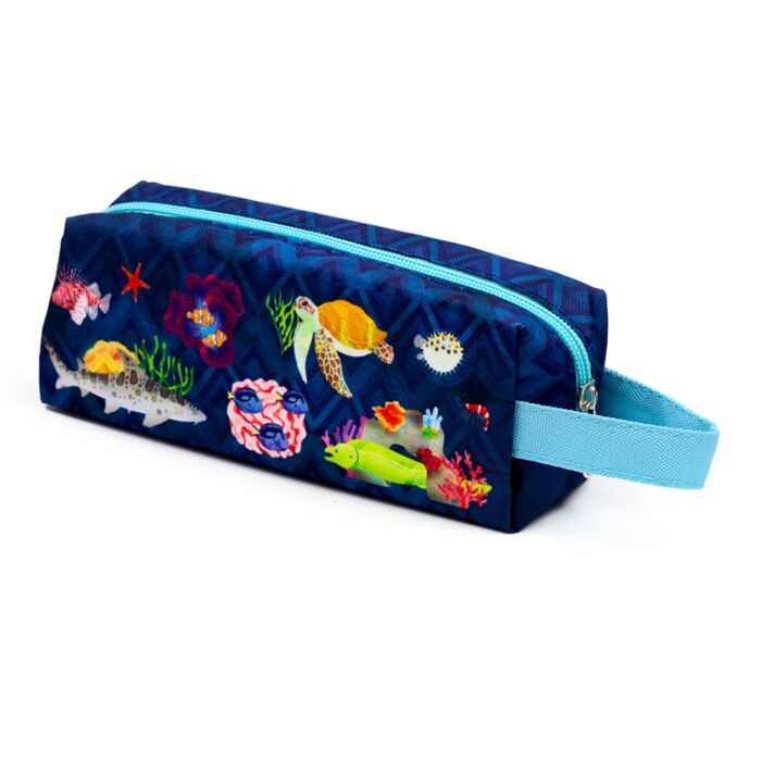 Puckator Marine Kingdom Oxford Cloth Pencil Case