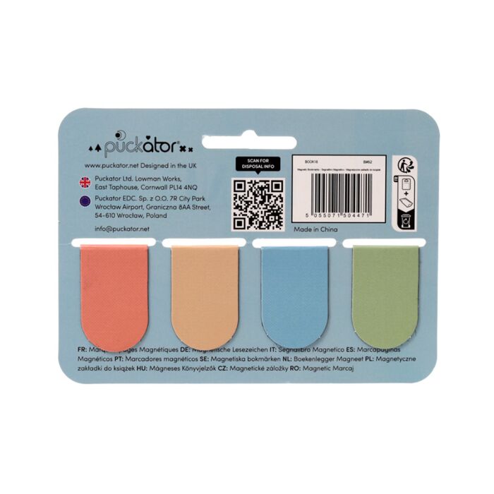 Puckator Feline Fine Cats Magnetic Bookmark Set