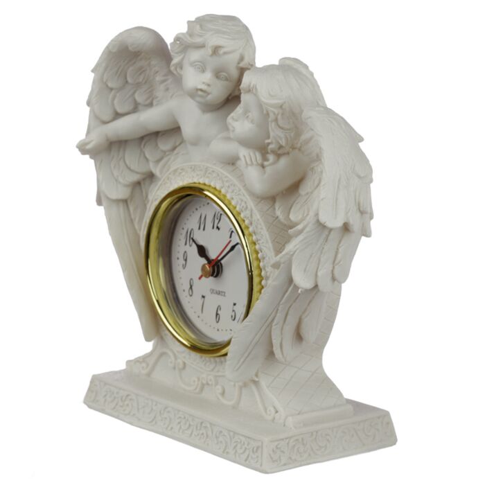 Puckator Peace of Heaven Endless Love Cherub Mantle Clock