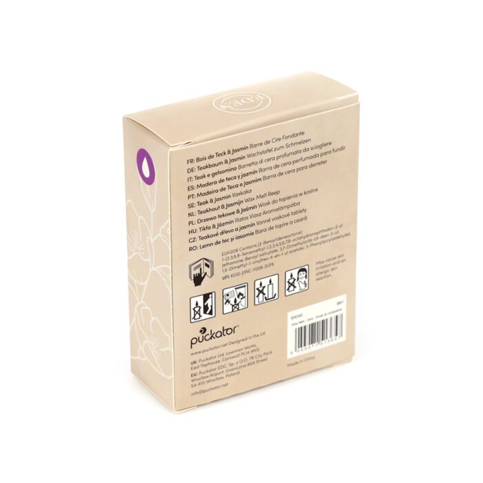 Puckator Eden Set of 6 Teakwood & Jasmine Wax Melts