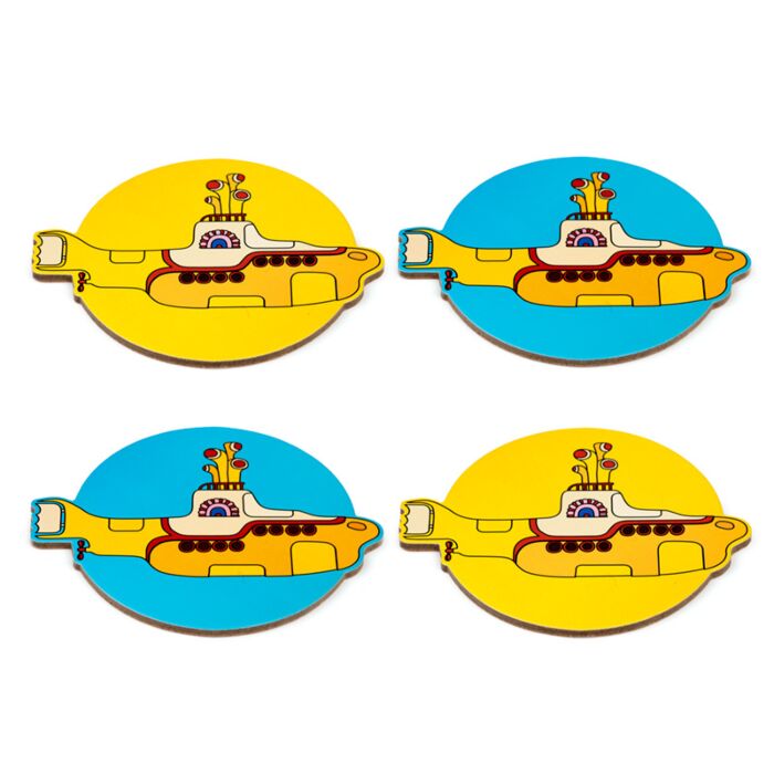 Puckator The Beatles Yellow Submarine Set of 4 Cork Coasters