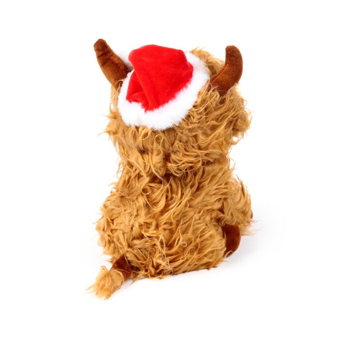 Puckator Christmas Highland Coo Plush Doorstop