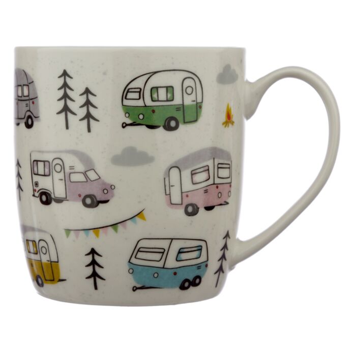 Puckator Wildwood Caravan Porcelain Mug