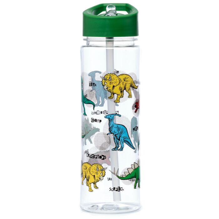 Puckator Shatterproof Plastic 550ml Water Bottle Dinosauria