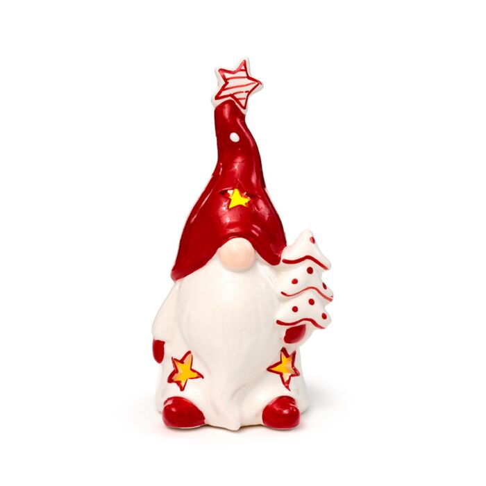 Puckator Christmas Gonk Ceramic LED Decoration