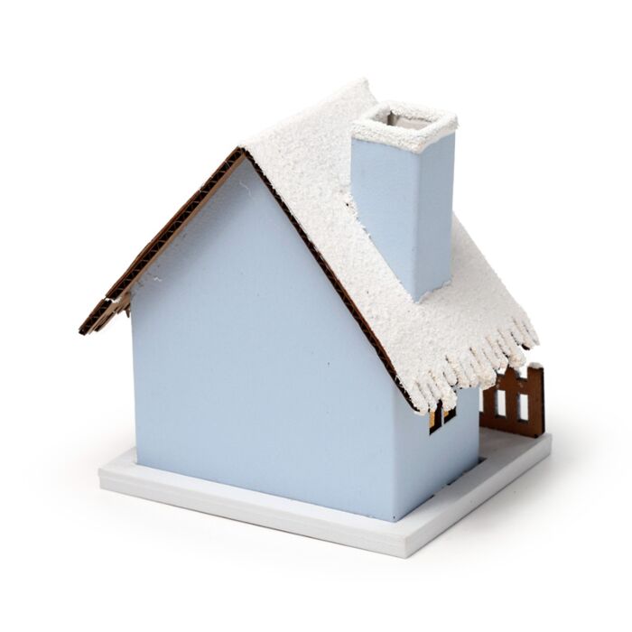 Puckator Golden Sleigh Scene Christmas House LED Decoration