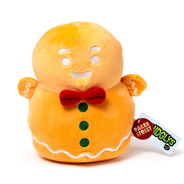 Puckator Squidglys Baker Street Christmas Gingerbread Man Plush Toy