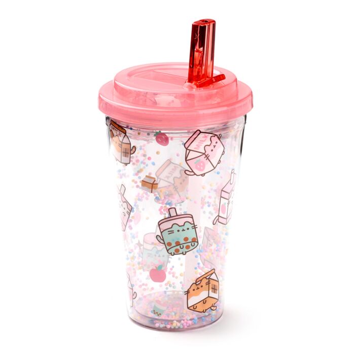 Puckator Shatterproof Pusheen Sips Double Walled Cup & Straw