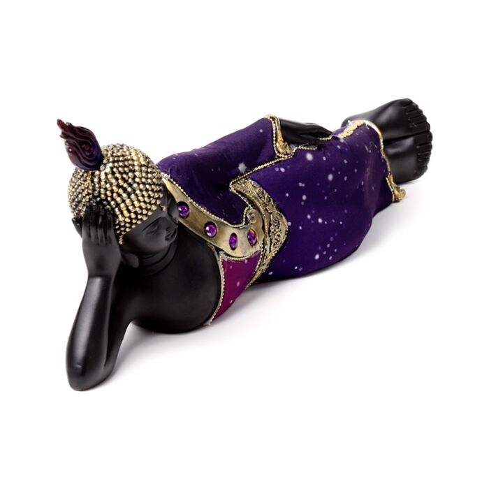 Puckator Purple & Black Thai Buddha Reclining