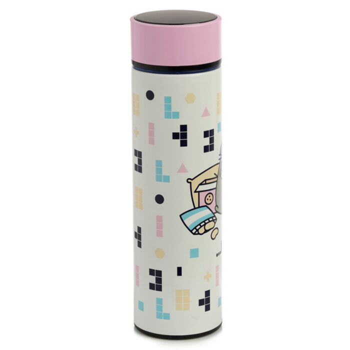Puckator Pusheen Cat Gaming Hot & Cold Digital Thermometer Bottle