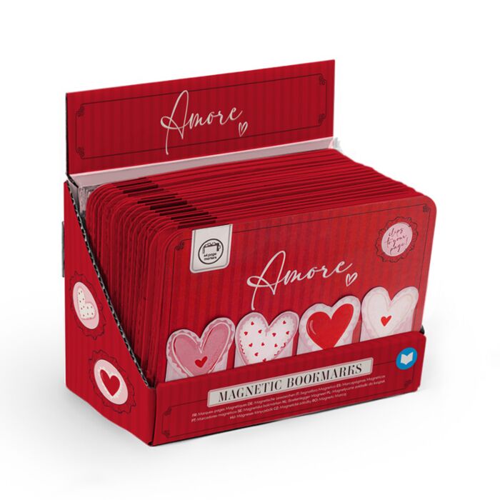 Puckator Amore Heart Magnetic Bookmark Set