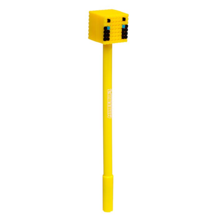 Puckator Minecraft Fine Tip Pen with Silicone Topper (Pig/Bee/Zombie/Skeleton)