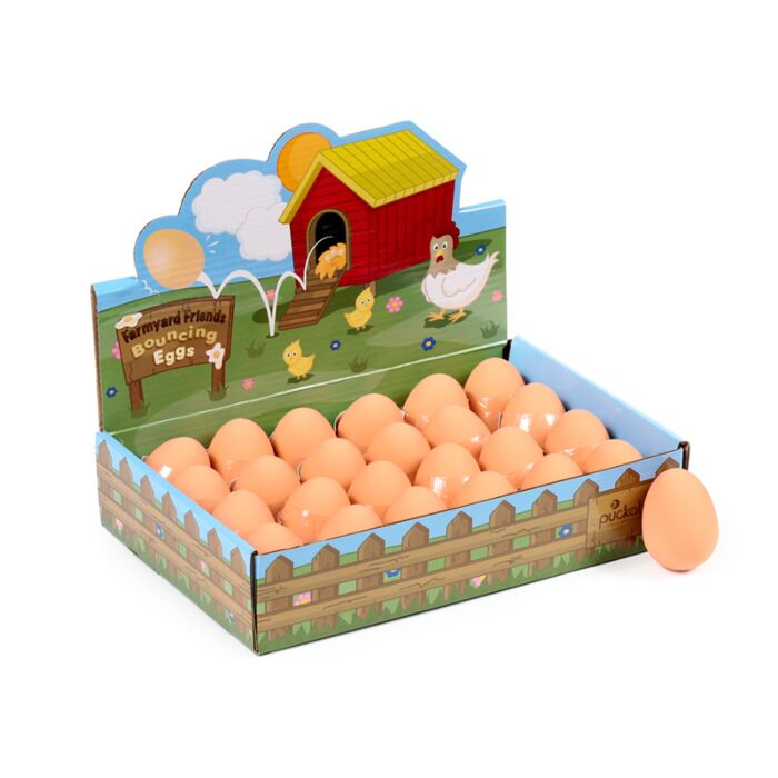 Puckator Bouncing Rubber Egg (Card Display)