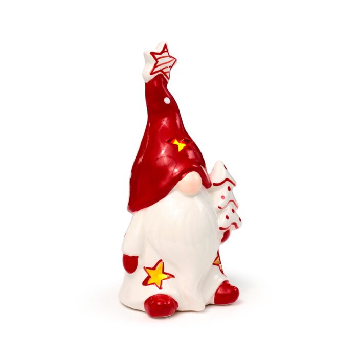 Puckator Christmas Gonk Ceramic LED Decoration