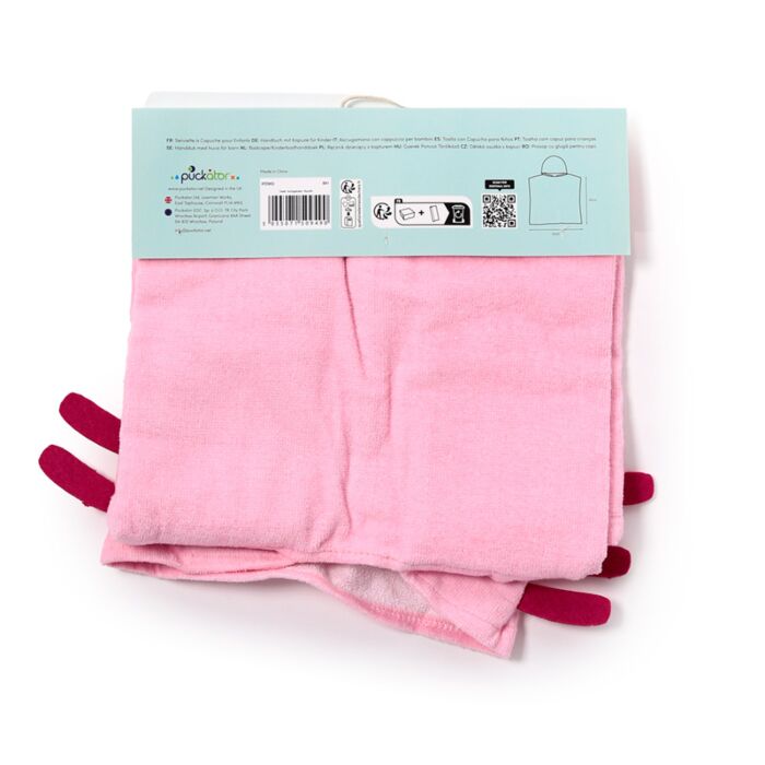 Puckator Maddie the Axolotl Adoramals Kids Hooded Towel