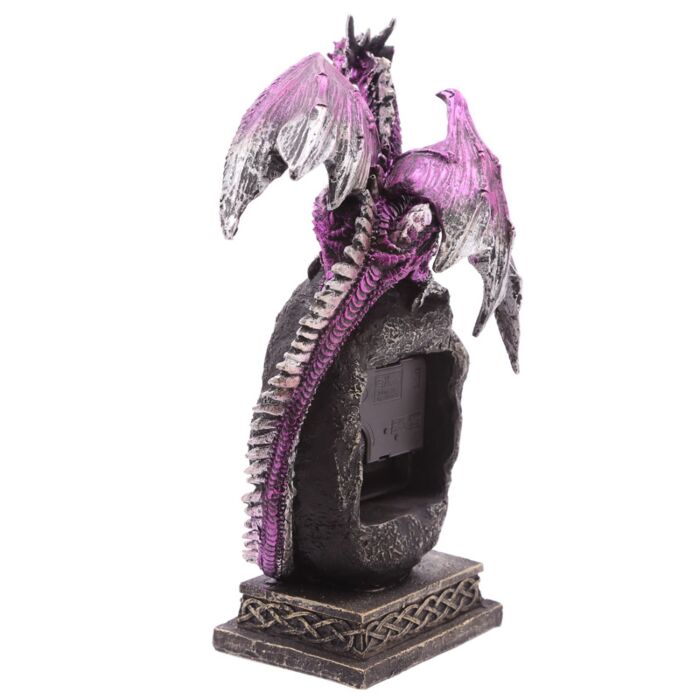 Puckator Geode Crystal Dragon Mantle Clock