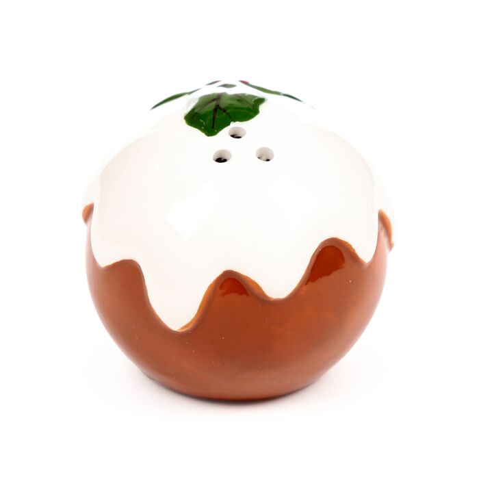 Puckator Christmas Pudding Foodiemals Ceramic Salt & Pepper Set