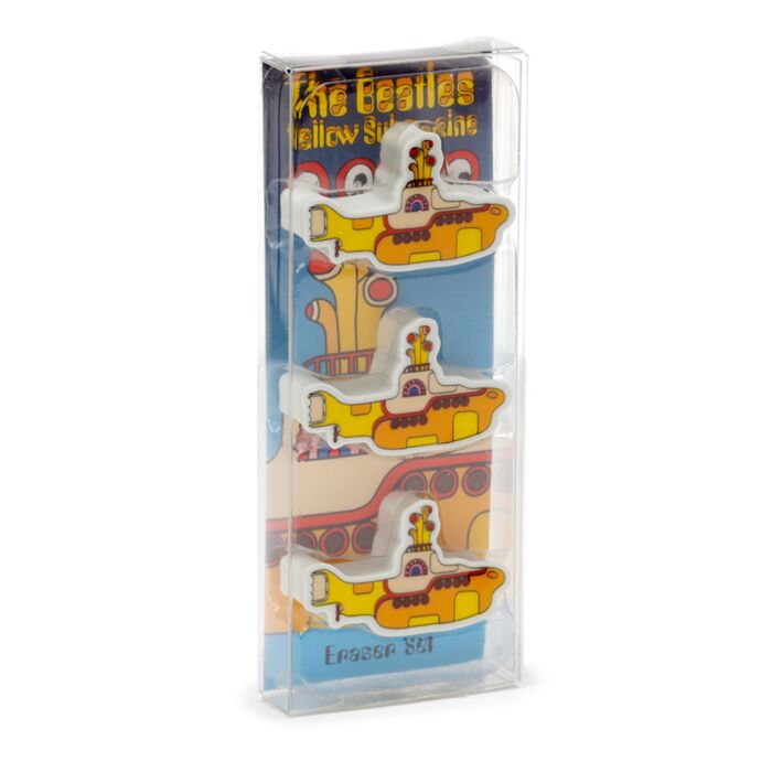 Puckator The Beatles Yellow Submarine 3 Piece Eraser Set
