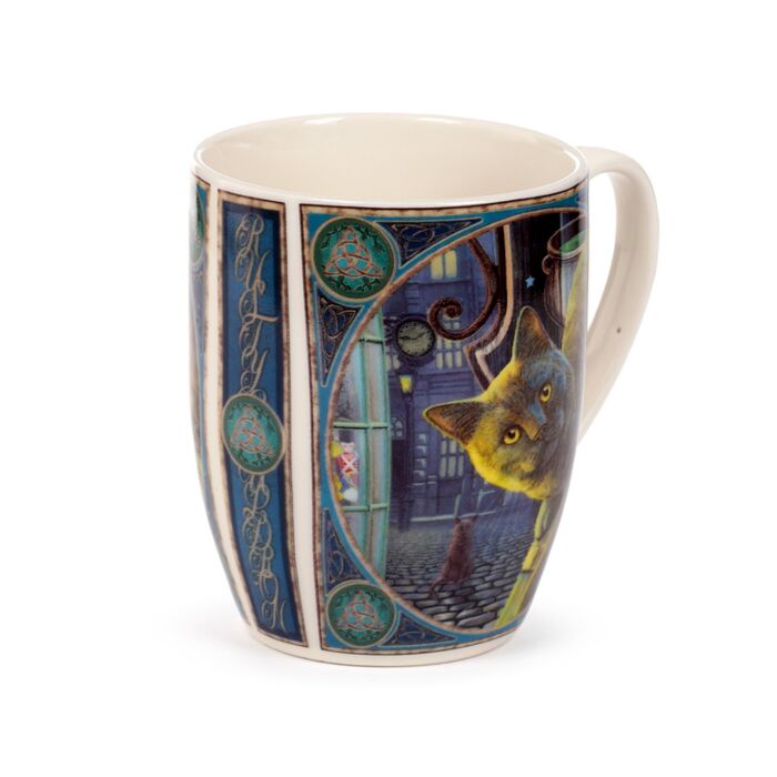 Puckator Lisa Parker Rusty Cauldron Cat Porcelain Mug