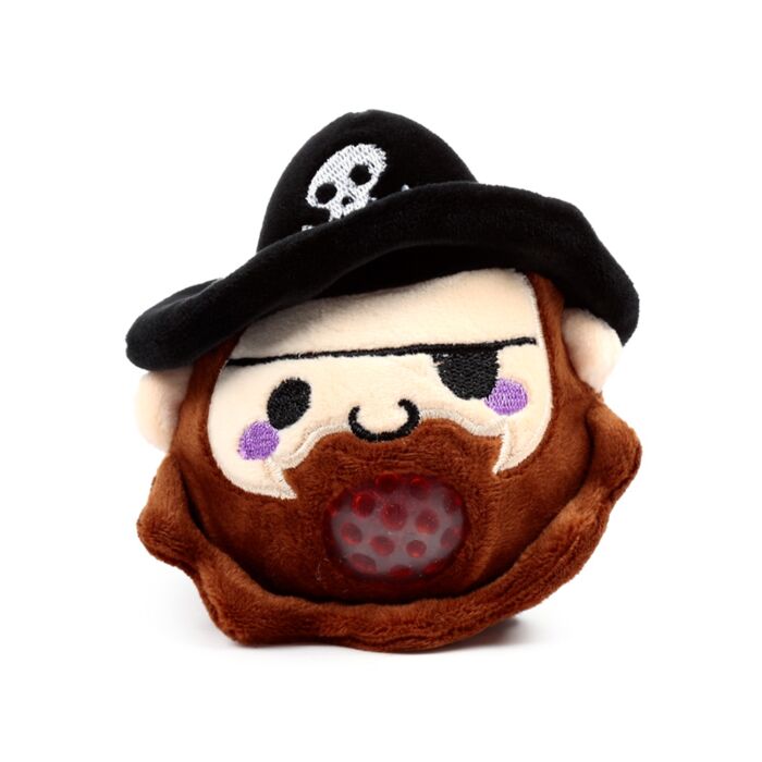 Puckator Queasy Squeezies Jolly Rogers Pirate Plush Squeezy Toy