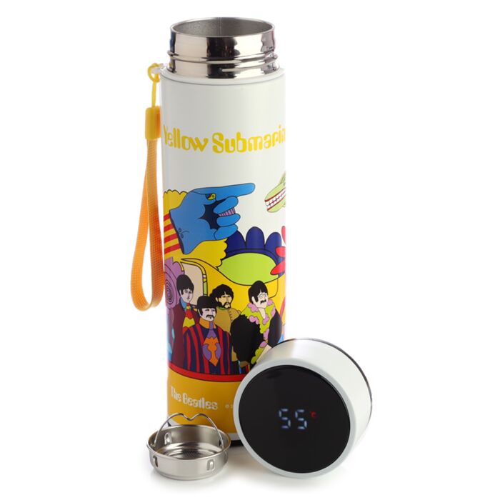 Puckator The Beatles Yellow Submarine Hot & Cold Digital Thermometer Bottle