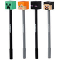 Puckator Minecraft Fine Tip Pen with Silicone Topper (Alex/Steve/Creeper/Enderman)