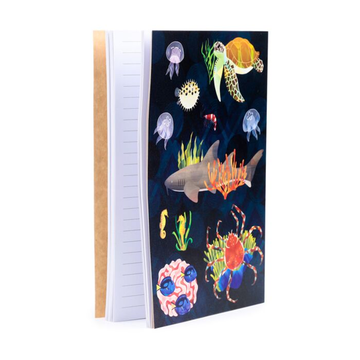 Puckator Marine Kingdom Recycled Paper A5 Notebook