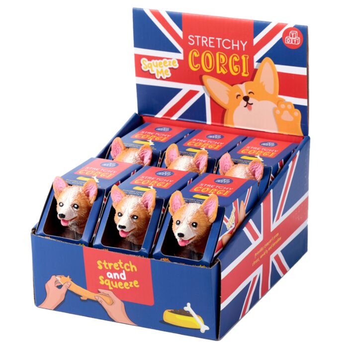 Puckator Stretchy Corgi Dog Toy