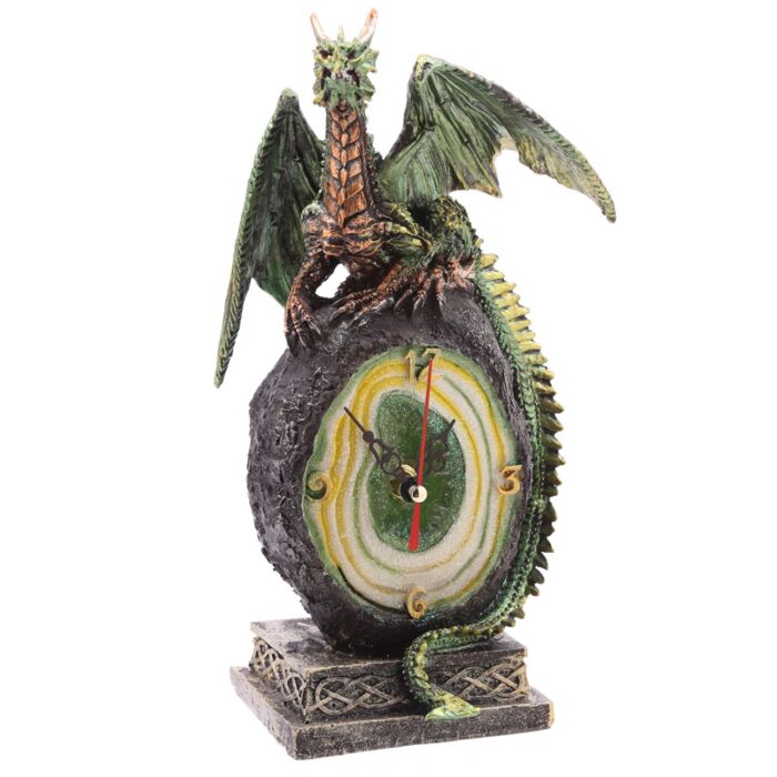 Puckator Geode Crystal Dragon Mantle Clock